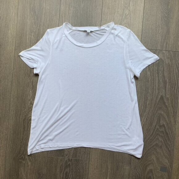 Aritzia Wilfred T-shirt Tee Short sleeve White Crew neck Casual Basic Size XS - Picture 7 of 15